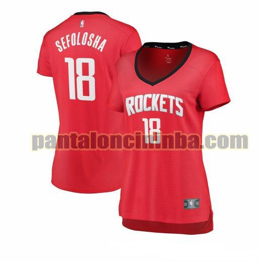 Maglia Donna basket Thabo Sefolosha 18 Houston Rockets Rosso icon edition