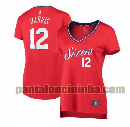 Maglia Donna basket Tobias Harris 12 Philadelphia 76ers Rosso statement edition