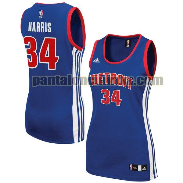 Maglia Donna basket Tobias Harris 34 Detroit Pistons Blu Replica