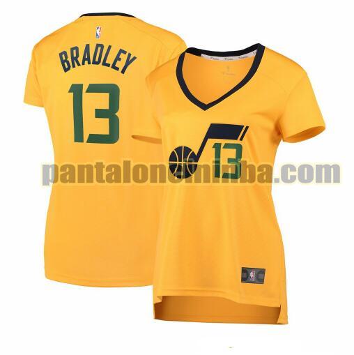 Maglia Donna basket Tony Bradley 13 Utah Jazz Giallo statement edition