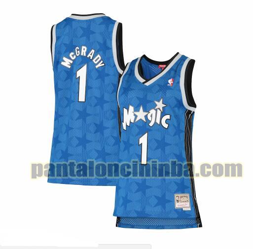 Maglia Donna basket Tracy McGrady 1 Orlando Magic Blu 2000-2001 hardwood classics