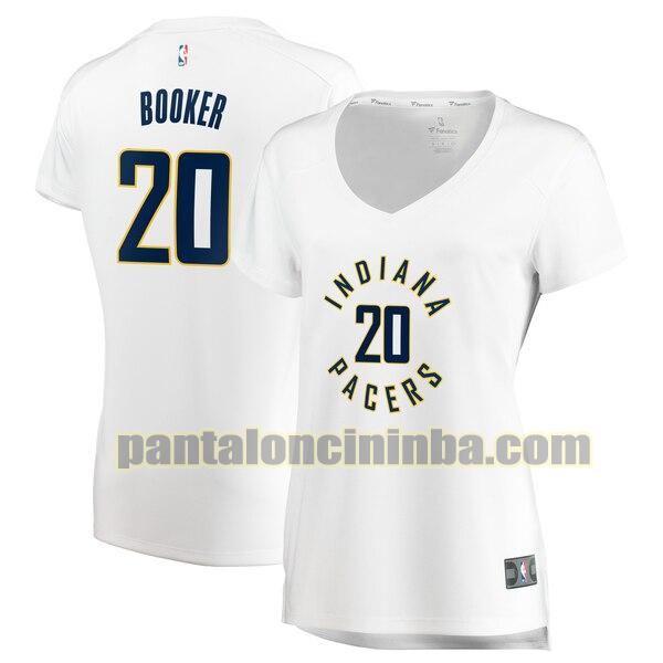 Maglia Donna basket Trevor Booker 20 Indiana Pacers Bianco association edition