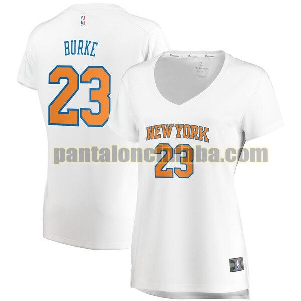 Maglia Donna basket Trey Burke 23 New York Knicks Bianco association edition