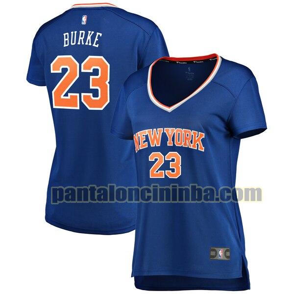 Maglia Donna basket Trey Burke 23 New York Knicks Blu icon edition