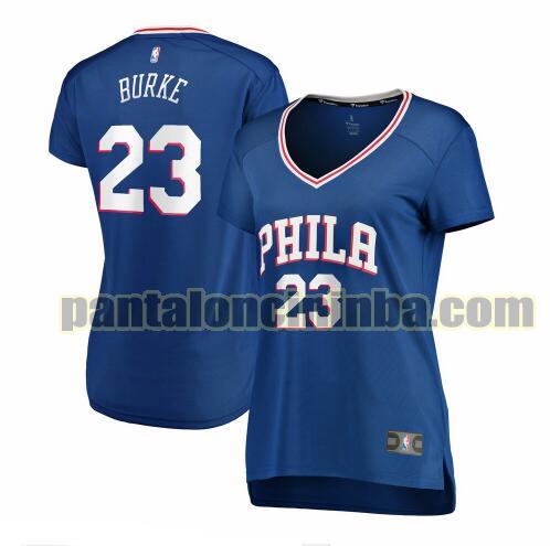 Maglia Donna basket Trey Burke 23 Philadelphia 76ers Blu icon edition