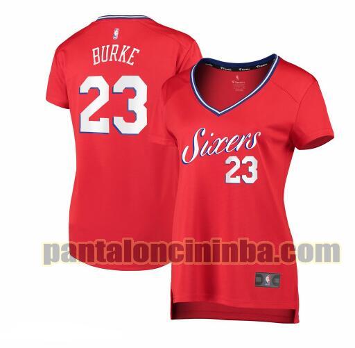 Maglia Donna basket Trey Burke 23 Philadelphia 76ers Rosso statement edition