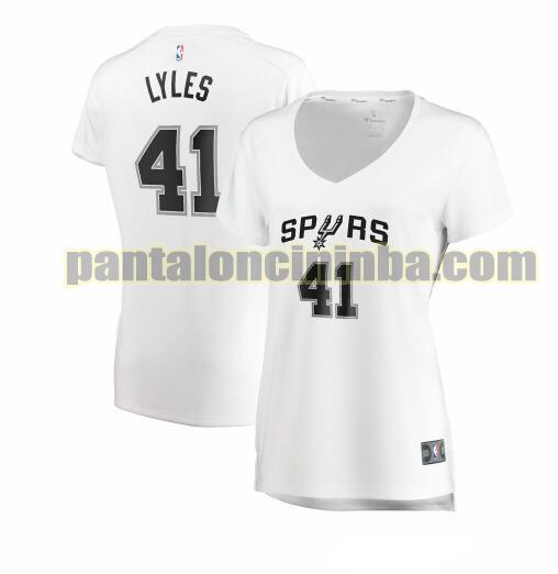 Maglia Donna basket Trey Lyles 41 San Antonio Spurs Bianco association edition