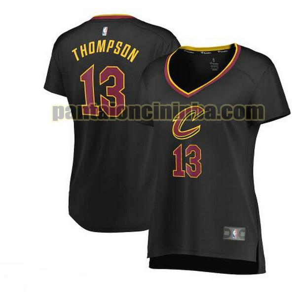 Maglia Donna basket Tristan Thompson 13 Cleveland Cavaliers Nero statement edition