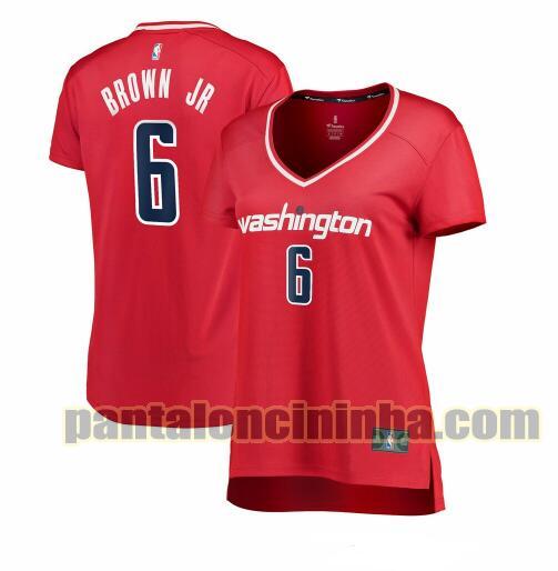 Maglia Donna basket Troy Brown Jr. 6 Washington Wizards Rosso icon edition