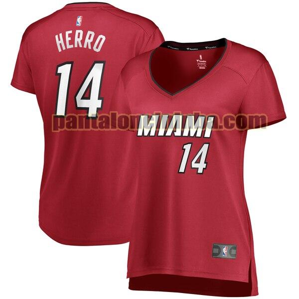 Maglia Donna basket Tyler Herro 14 Miami Heat Rosso statement edition