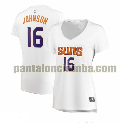 Maglia Donna basket Tyler Johnson 16 Phoenix Suns Bianco association edition