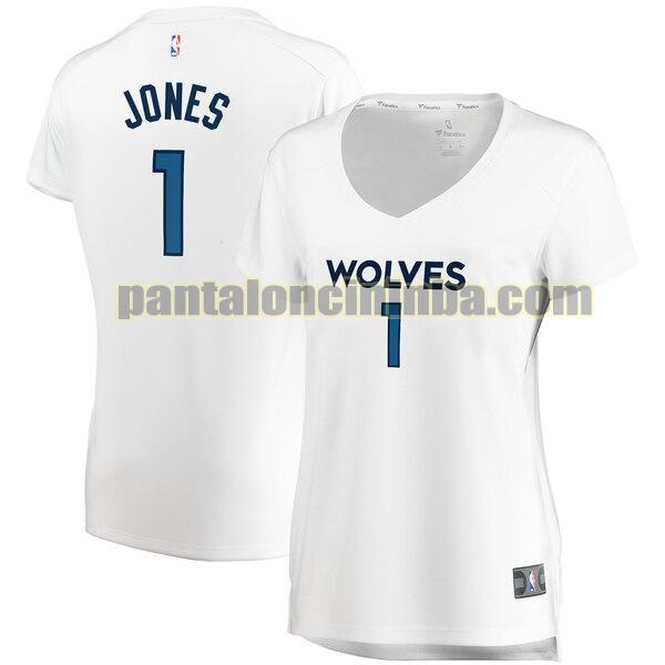 Maglia Donna basket Tyus Jones 1 Minnesota Timberwolves Bianco association edition