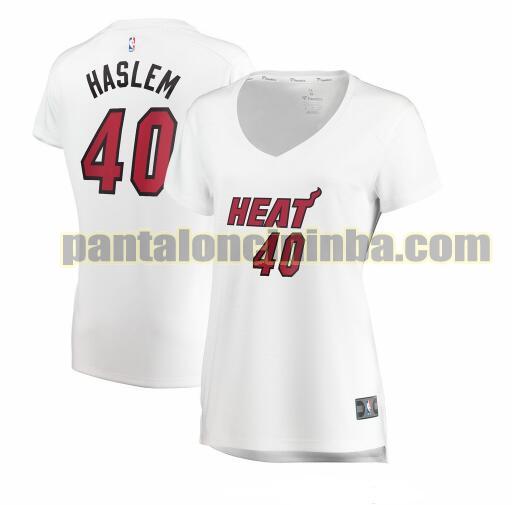 Maglia Donna basket Udonis Haslem 40 Miami Heat Bianco association edition