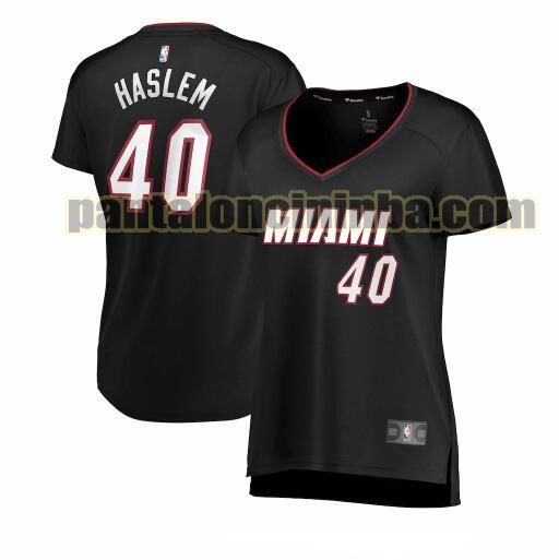 Maglia Donna basket Udonis Haslem 40 Miami Heat Nero icon edition