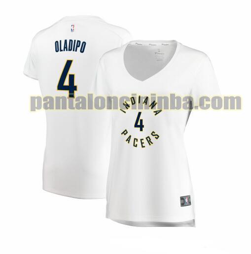 Maglia Donna basket Victor Oladipo 4 Indiana Pacers Bianco association edition