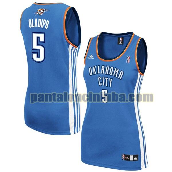 Maglia Donna basket Victor Oladipo 5 Oklahoma City Thunder Blu Replica