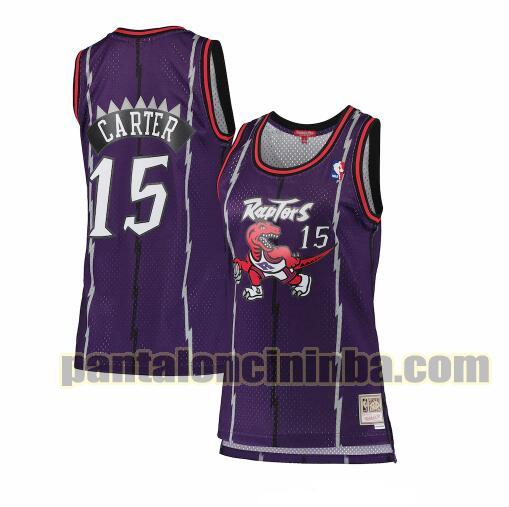 Maglia Donna basket Vince Carter 15 Toronto Raptors Porpora hardwood classics