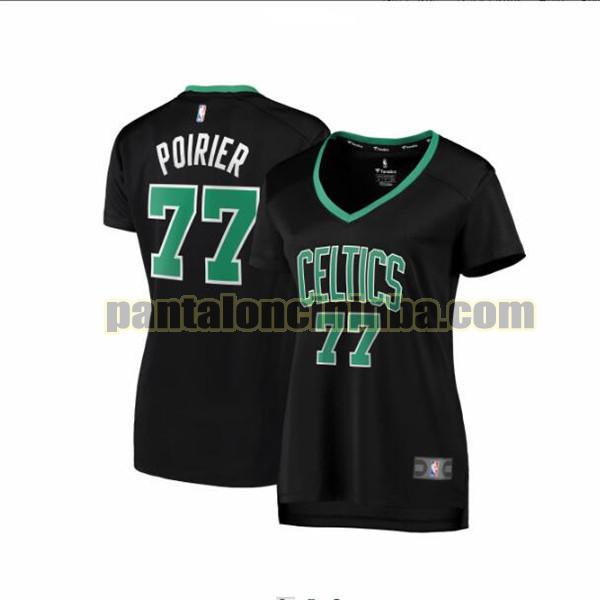 Maglia Donna basket Vincent Poirier 77 Boston Celtics Nero statement edition