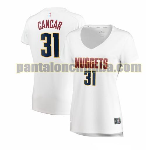 Maglia Donna basket Vlatko Cancar 31 Denver Nuggets Bianco association edition