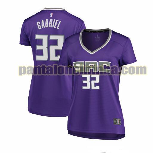 Maglia Donna basket Wenyen Gabriel 32 Sacramento Kings Porpora icon edition