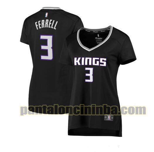 Maglia Donna basket Yogi Ferrell 3 Sacramento Kings Nero statement edition