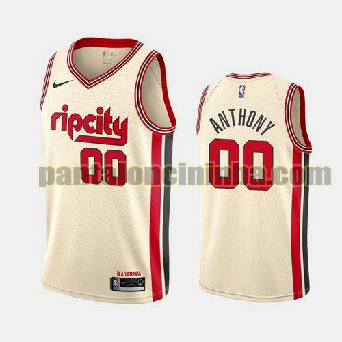 Maglia Uomo basket Carmelo Anthony 0 Portland Trail Blazers Bianco Edizioni City 19-20