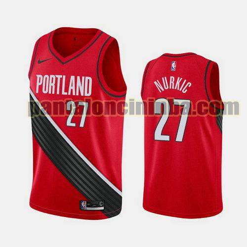 Maglia Uomo basket Jusuf Nurkic 27 Portland Trail Blazers Rosso Edizioni City 19-20