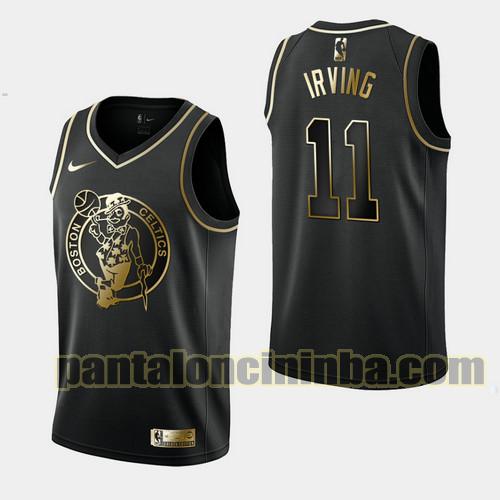 Maglia Uomo basket Kyrie Irving 11 Boston Celtics Nero Edizioni City 19-20