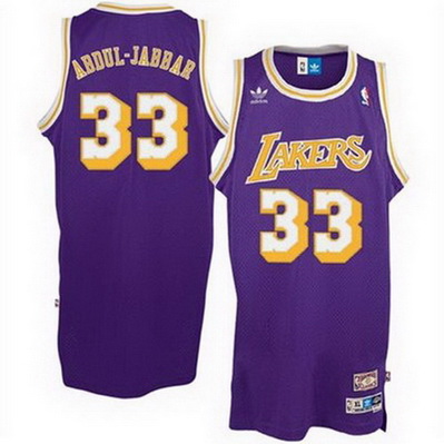 canotta nba abdul-jabbar 33 retro los angeles lakers porpora