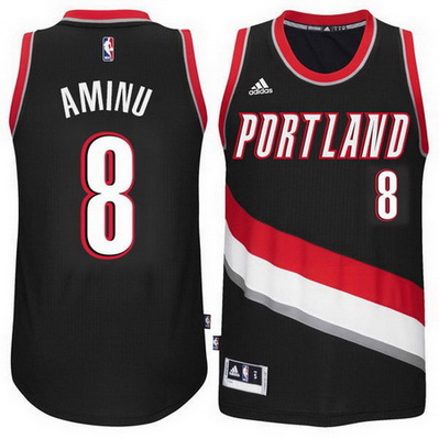 maglia al-farouq aminu 8 portland trail blazers rev30 nero