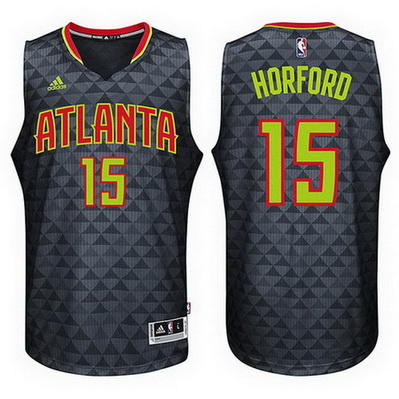 maglia al horford 15 2016 atlanta hawks rev30 nero