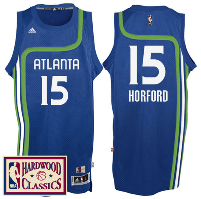 maglia nba al horford 15 retro atlanta hawks blu