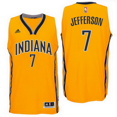 maglia basket al jefferson 7 2016 indiana pacers giallo