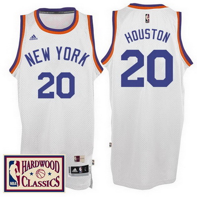 maglia nba allan houston 20 2017 new york knicks bianca