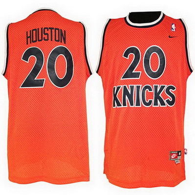 maglia allan houston 20 retro new york knicks arancia