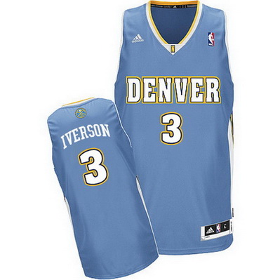 canotta nba allen iverson 3 denver nuggets retro blu