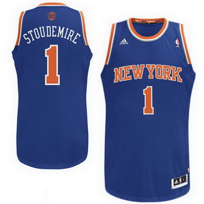 maglia nba amar'e stoudemire 1 new york knicks rev30 blu