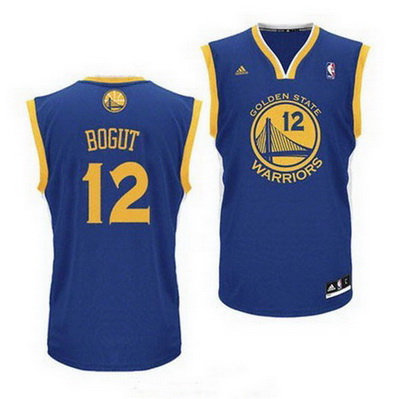 maglia basket andrew bogut 12 golden state warriors rev30 blu