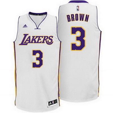 maglia nba anthony brown 3 los angeles lakers rev30 bianca