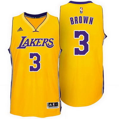 canotta basket anthony brown 3 los angeles lakers rev30 giallo