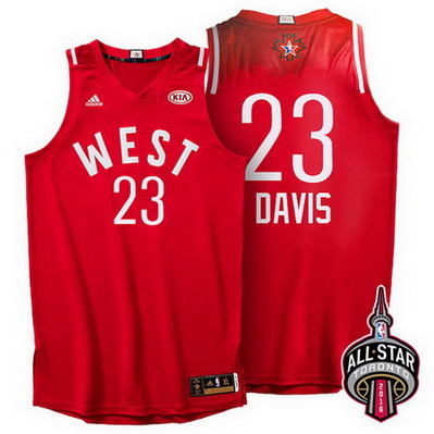 maglie uomo anthony davis 23 nba all star 2016 rosso