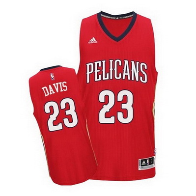 canotta anthony davis 23 new orleans pelicans rev30 rosso