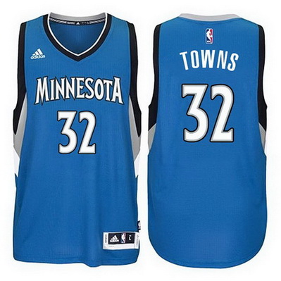 maglia nba anthony towns 32 minnesota timberwolves rev30 blu