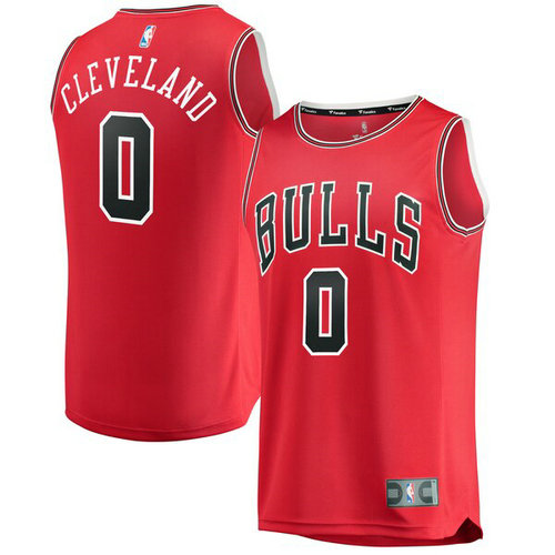 canotta basket Antonius Cleveland 0 2019 chicago bulls rosso