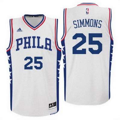 canotta basket ben simmons 25 2017 philadelphia 76ers bianca