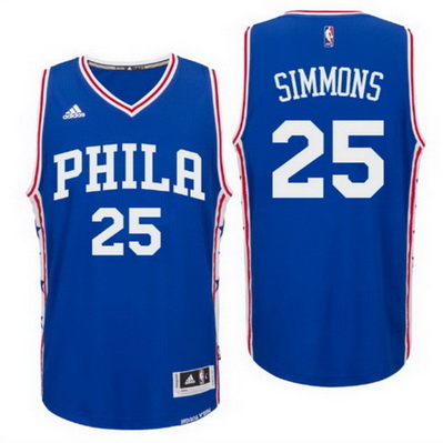 maglia basket ben simmons 25 2017 philadelphia 76ers blu