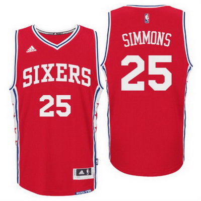 maglia nba ben simmons 25 2017 philadelphia 76ers rosso