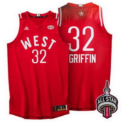 canotta uomo blake griffin 32 nba all star 2016 rosso