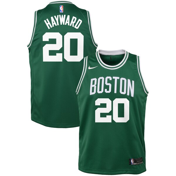 canotta basket boston celtics 2019-2020 bambino gordon hayward 20 verde