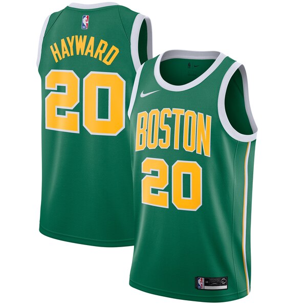 canotta basket boston celtics 2019-20 bambino gordon hayward 20 verde